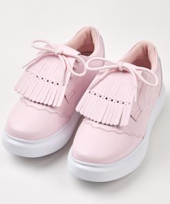 UTAA Derby Kiltie Golf Sneakers : Light Pink