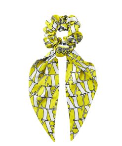 UB0GXF340YE _ UTAA Blanc Baroque Scarf Hair Band : Yellow