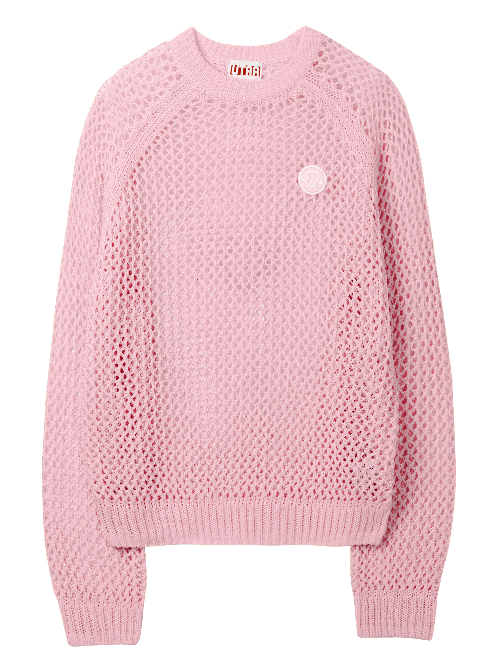 UB2KTF254PK (1) UTAA Crocher Scasi Raglan Knit : Pink