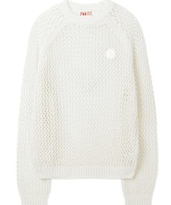 UTAA Crocher Scasi Raglan Knit : White