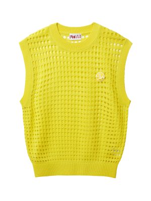 UTAA Punching Scasi Knit Vest : Yellow