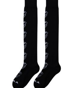 UC0GSF147BK _ UTAA Crown Panther Knee Socks : Black