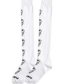 UC0GSF147WH _ UTAA Crown Panther Knee Socks : White