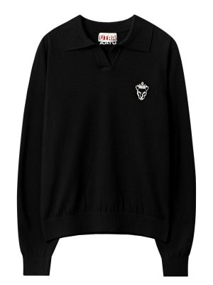 UTAA Panther Openneck Knit Pullover : Women's Black