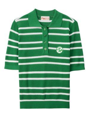 UTAA Putt Stripe Knit PK T-Shirts : Women's Green