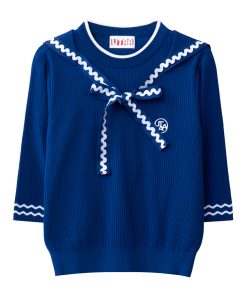 UTAA Pixel Ribbon Wave Pullover : Women's Blue