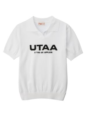 UTAA Putt Logo Knit PK T-Shirts : Women's White