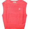 UTAA Punching Scasi Knit Vest : Women's Pink