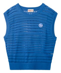 UTAA Punching Scasi Knit Vest : Women's Sky Blue
