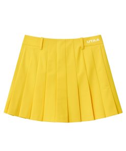 UTAA Basic Solid Flare Skirt : Yellow