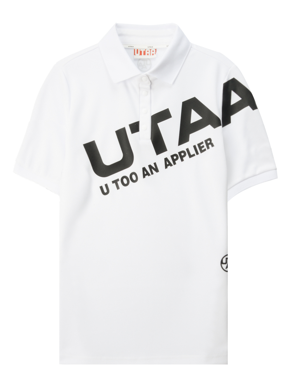 UC2TSM282WH (1) UTAA Logo Bounce PK T-Shirts: White