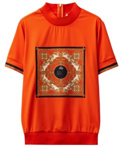 UTAA Canyon Baroque Turtleneck Tee : Women's Orange