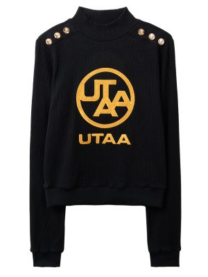 UTAA Gold Emblem Turtleneck Sleeve : Women's Black