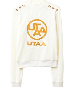UTAA Gold Emblem Turtleneck Sleeve : Women's White