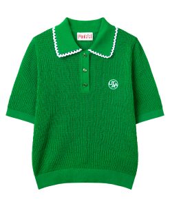 UTAA Dentelle Collar Scasi Knit : Women's Green