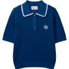 UTAA Dentelle Collar Scasi Knit : Women's Navy
