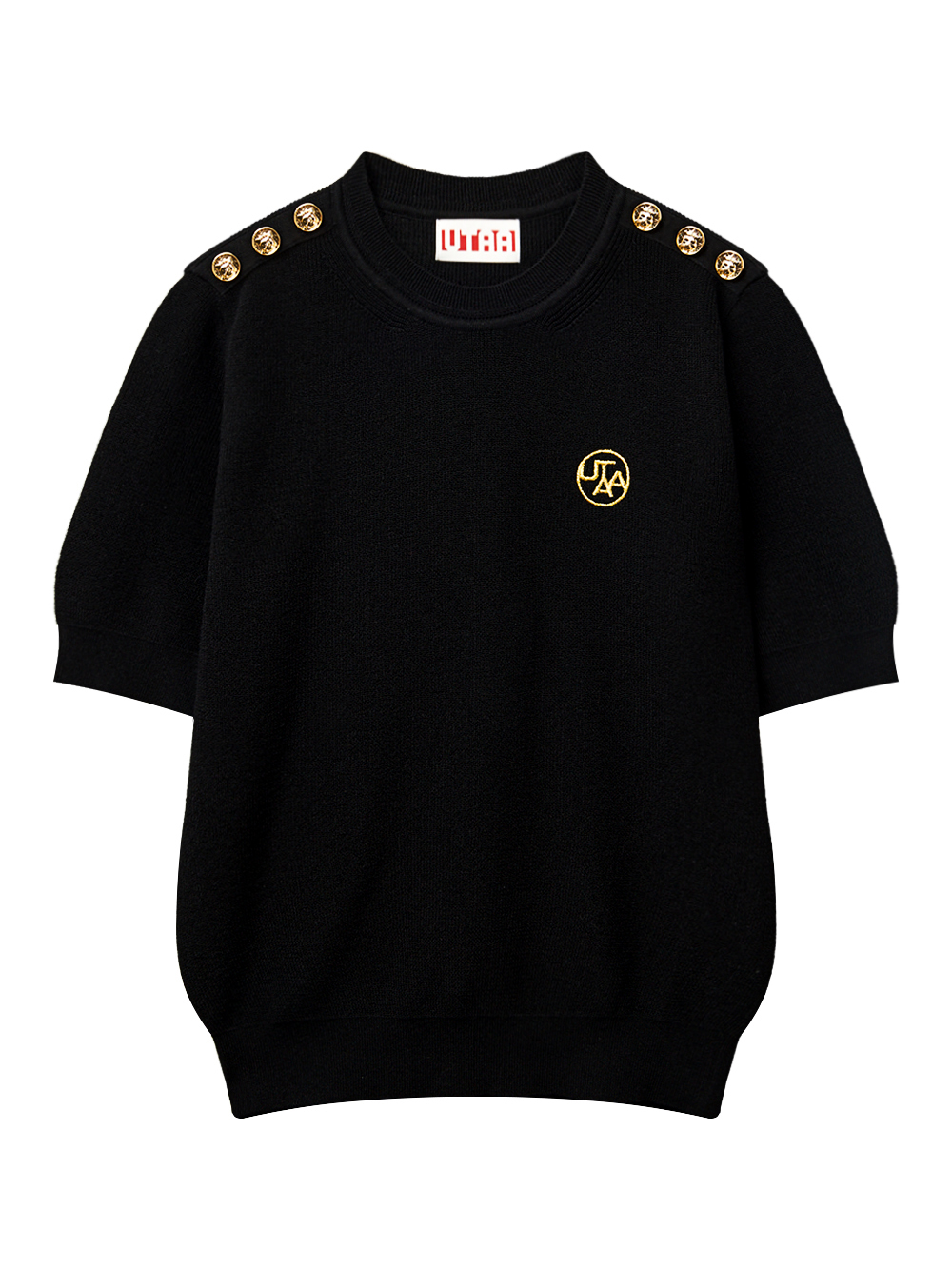 UD2KTF431BK (1) UTAA Ducat Gold Regina Knit : Women's Black