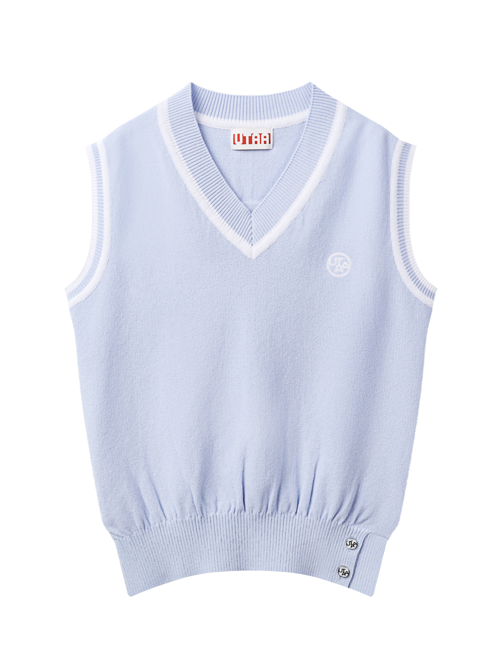 UD2KVF804SB (1) UTAA Symbol Sealing Classic Knit Vest