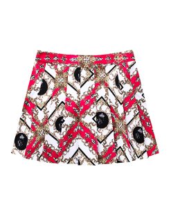 UTAA APEX Chain Baroque Pleats Skirt : Pink
