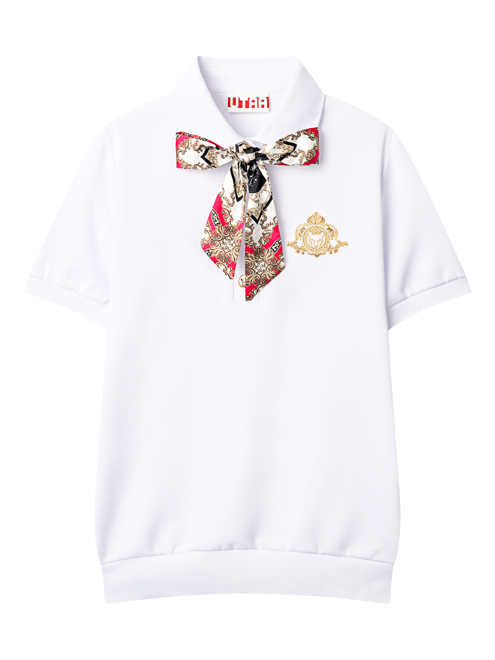 UD3TSF494PK (1) UTAA APEX Chain Baroque Frontier Tie PK T-shirt