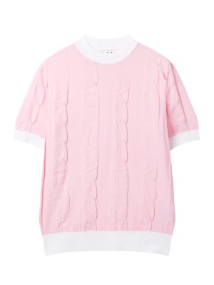 UTAA Foliole Logo Shade Knit : Women's Pink
